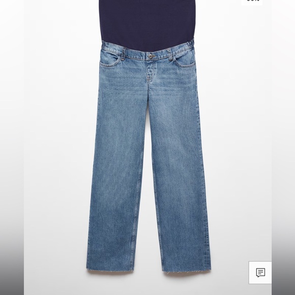 Mango Wide Leg Maternity over the belly jeans - Picture 5 of 6